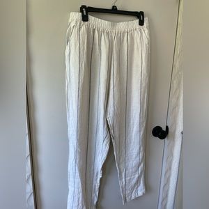 Striped linen pants from J.Jill